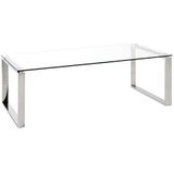 HAKU Möbel Couchtisch Glas transparent 120,0 x 60,0 x 40,0 cm