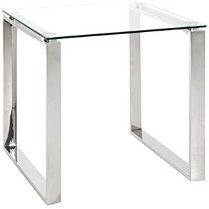 HAKU Möbel salontafel, roestvrij staal, L 55 x D 55 x H 55 cm
