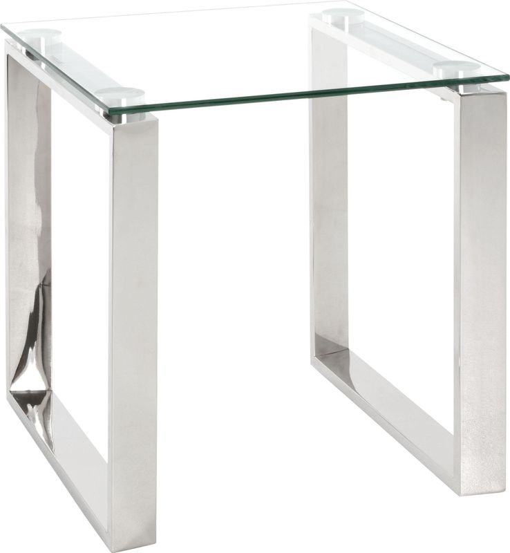 HAKU Möbel Beistelltisch Glas transparent 42,0 x 42,0 x 45,0 cm