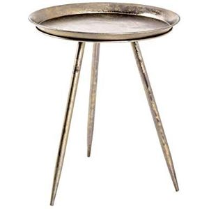 HAKU Möbel salontafel, metaal, brons, Ø 44 x H 54 cm