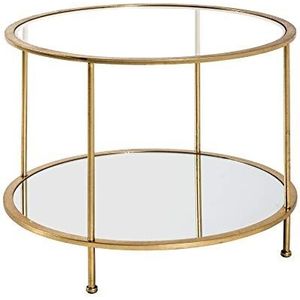 HAKU Möbel salontafel, metaal, goud, Ø 60 x H 45 cm