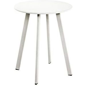 HAKU Möbel salontafel, metaal, wit, Ø 42 x H 49 cm