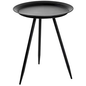 HAKU Möbel salontafel, metaal, zwart, Ø 38 x H 47 cm