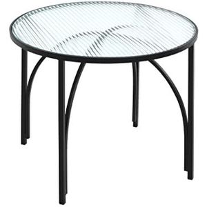 HAKU Möbel salontafel, metaal, zwart, Ø 50 x H 40 cm
