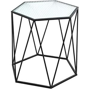 HAKU Möbel salontafel, metaal, zwart, B 46 x D 40 x H 46 cm