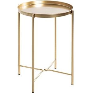 HAKU Möbel salontafel, metaal, goud, Ø 39 x H 50 cm