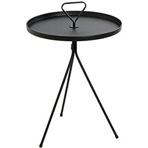 HAKU Möbel salontafel, metaal, zwart, Ø 42 x H 65 cm