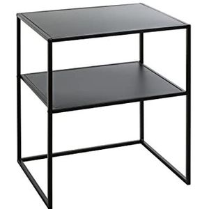 HAKU Möbel salontafel, metaal, zwart, B 50 x D 40 x H 60 cm