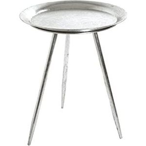 HAKU Möbel salontafel, metaal, zilver, Ø 38 x H 47 cm