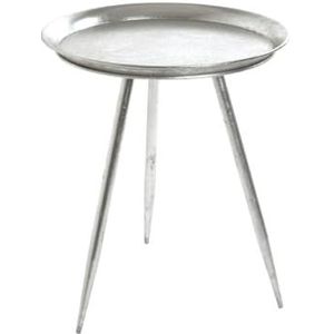 HAKU Möbel salontafel, metaal, zilver, Ø 44 x H 54 cm