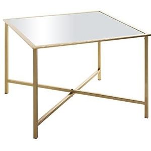 HAKU Möbel salontafel, metaal, goud, L 60 x D 60 x H 45 cm
