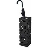 HAKU - Paraplustandaard - Zwart - Gelakt Metaal - 16 x 16 x 48 cm