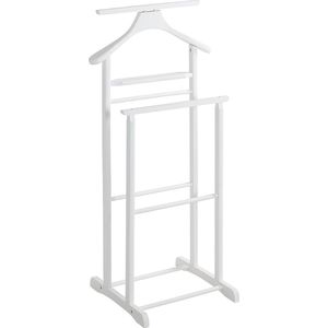 Dressboy Kledinghouder Massief Hout Kleur Wit