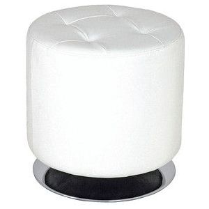 Drehhocker  ¦ weiß ¦ Maße (cm): H: 48  Ø: 40.0 Polstermöbel > Hocker - Möbel Kraft