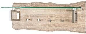 HAKU Möbel Wandgarderobe 32165 braun Holz 4 Haken 75,0 x 29,0 cm