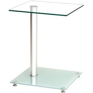 HAKU Möbel Salontafel, metaal, gesatineerd aluminium, L 40 x D 40 x H 52 cm