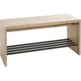 HALBANK - SCHOENREK - EIK DECOR - B 80cm / H 40cm / D 30cm