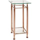 Beistelltisch Véra 35x35cm - Kupfer/Glas