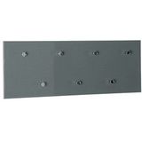 HAKU Möbel Wandgarderobe 42190 grau Holz 7 Haken 80,0 x 30,0 cm