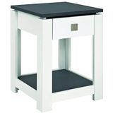 Haku Moebel 42566 Console, MDF, graniet/wit, 40 x 40 x 55 cm