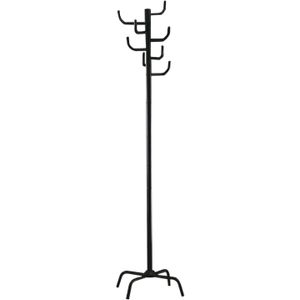 HAKU Möbel Kleiderständer 43100 schwarz Metall 8 Haken 37,0 x 180,0 cm