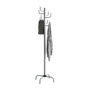 HAKU Möbel Kleiderständer 43700 grau Metall 8 Haken 37,0 x 180,0 cm