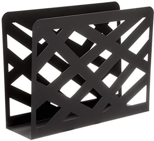 HAKU Möbel Zeitungsständer 44596 schwarz Metall, DIN A4