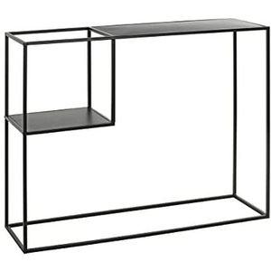 HAKU Möbel console, metaal, zwart, L 100 x D 30 x H 80 cm