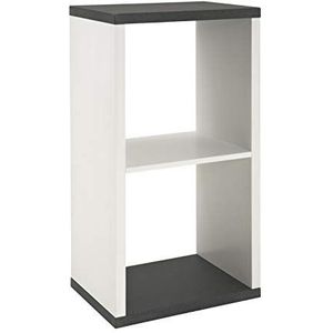 HAKU Möbel 87585 plank MDF, granietlook/wit, 30 x 43 x 84 cm