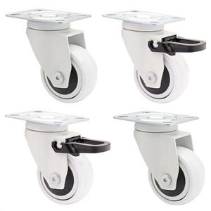 Wagner - 3C Wielen - Wit - Behuizing van Massief Staal - 4 Stuks