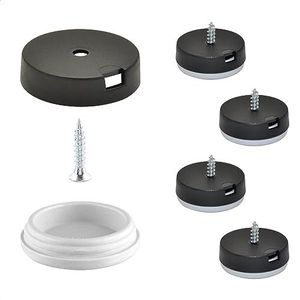 WAGNER QuickClick® Kunststofglijders Meubelglijders - set van 4 om vast te schroeven I 4x voet+schroef+glij-inzetstuk verwisselbaar - kunststof HYPER - Ø 25 mm - Made in Germany - 15809500