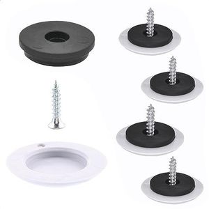WAGNER QuickClick® stoelglijders, set van 4 om vast te schroeven, 4 x basis + 4 x schroef + 4 x glij-inzetstukken - Hyper Slim - diameter Ø 25 mm - Made in DE - 15780700