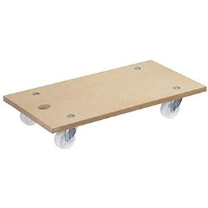 Wagner MM 1104 20110401 transporthulp 57,5 x 30 x 10 cm - ideaal voor grote apparaten en meubels I MDF-plaat I draagkracht 200 kg I beste mobiliteit I duurzaam en robuust