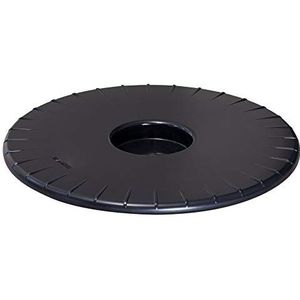 Wagner ULTRAFLAT plantenroller Ø 30 x 2,5 cm, plantenroller voor gebruik binnenshuis, extra platte bakroller van ABS-kunststof, zwart, waterafstotend, draagkracht 100 kg - 20044801