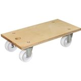 WAGNER MM 1127 transporthulp 59 x 30 x 14,5 cm - draagkracht 500 kg - multiplex 24 mm - ideaal voor grote apparaten en meubels I praktische transportopening I Mobile I FSC® gecertificeerd - 20112701