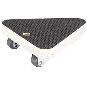 Transportroller - MaxiGrip MINI - Bruin - Multiplex - 4 Stuks