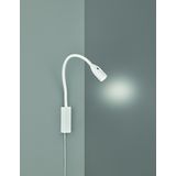 Fischer & Honsel Wandlamp Led Sten Wit 5w