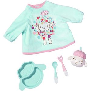 Baby Annabell - Lunch Set - Blauw - Top met Slab en Servies