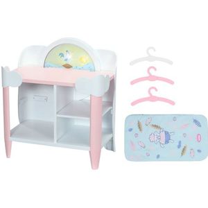 Zapf Creation - Puppen Wickelkommode - Licht & Sound - Inclusief Kleiderbügel