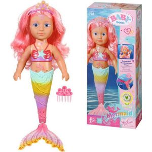 BABY born Little Sister Zeemeermin Roze - Babypop 46 cm