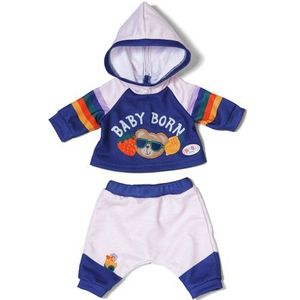 BABY born - Joggingpak - Marineblauw - 2-delig - Voor Poppen 43cm