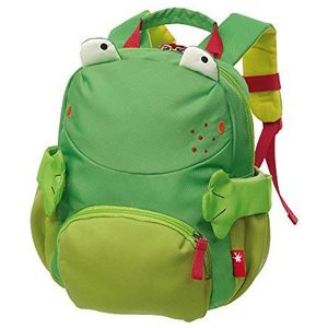 sigikid, Jongen en meisjes, mini-rugzak, groen (groen), 26 cm, kikker, Groen, Kikker