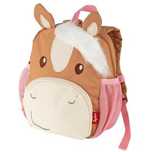 sigikid Pony Love mini-rugzak voor kleuterschool, kleuterschool, uitstapjes aanbevolen voor meisjes vanaf 2 jaar, roze/bruin/pony, roze/bruin/pony, S, casual, Roze/Bruin/Pony, Casual