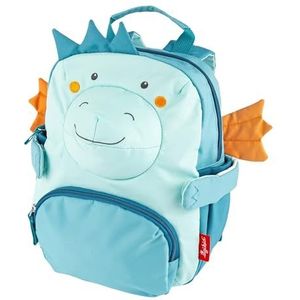 sigikid Kinderrugzak draak, kleuterschoolrugzak: robuust, licht, kindvriendelijk, voor kinderopvang, wieg, uitstapjes, vrije tijd, voor kinderen van 2-5 jaar, 5,2 l, Blauw/Draak, Small, Casual