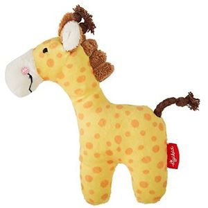 SIGIKID 41170 rammelaar giraffe rode sterren meisjes en jongens babyspeelgoed aanbevolen vanaf de geboorte, geel