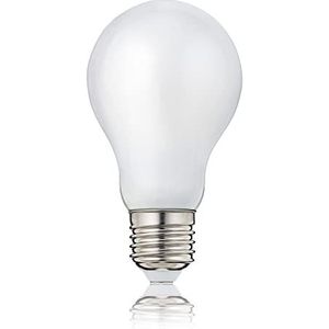 hellum LED-gloeilamp E27, 4,5W warm wit LED-lamp met 470 lumen LED-filament, E27 vintage ledlamp vervangt 40 watt gloeilamp, 2700 Kelvin warmwit mat, 206203
