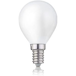 hellum Led-gloeilamp E14, 2,5W warm wit LED-lamp druppelvorm met 250 lumen LED-filament, E14 vintage ledlamp vervangt 25 watt gloeilamp, G45 2700 Kelvin warm wit mat, 208207