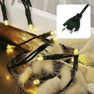 Led-lichtsnoer van koperdraad, 20 m, 8 modi, timer, dimbaar, 200 leds, werkt op stroom, met stekker, waterdicht IP65, lichtketting voor buiten en binnen, voor Kerstmis, kamer, feest, bruiloft
