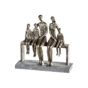 Gilde Handwerk - Beeld - Sculptuur - Polyresin - Bronskleur - 'We Are Family'