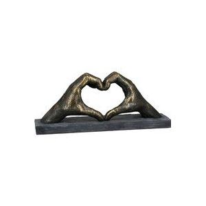 Casablanca Handhart decoratieve sculptuur - liefde - poly breedte 36 cm